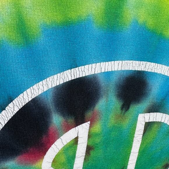 New Era Philadelphia Phillies T-Shirt Mens Medium Multi Rainbow Tie-Dye Pullover - Picture 9 of 10